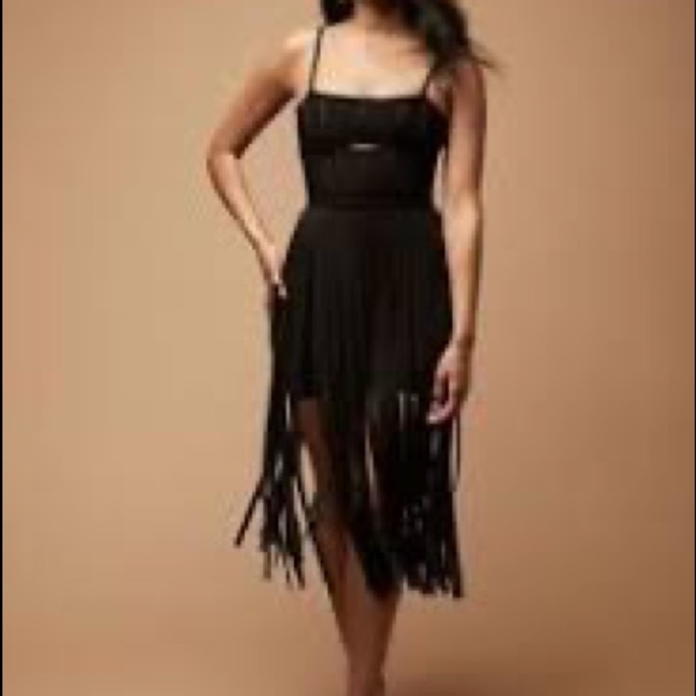 Herve Leger F21 fringe dress